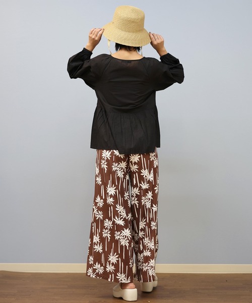 ムラサキスポーツ(ムラサキスポーツ)の「RIKKA FEMME/リッカファム 半袖シャツ/ブラウス RF25SS19(シャツ/ブラウス・レディース・サックスブルー/ホワイト/ブラック・FREE)」の14枚目の写真