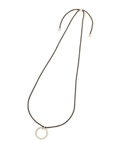 GLOBAL WORK（グローバルワーク）の「UNISEX/ステンレス紐モチーフネックレス/287203（ネックレス・メンズ・グレー系その他/ライトグレー・FREE）」の3枚目の写真