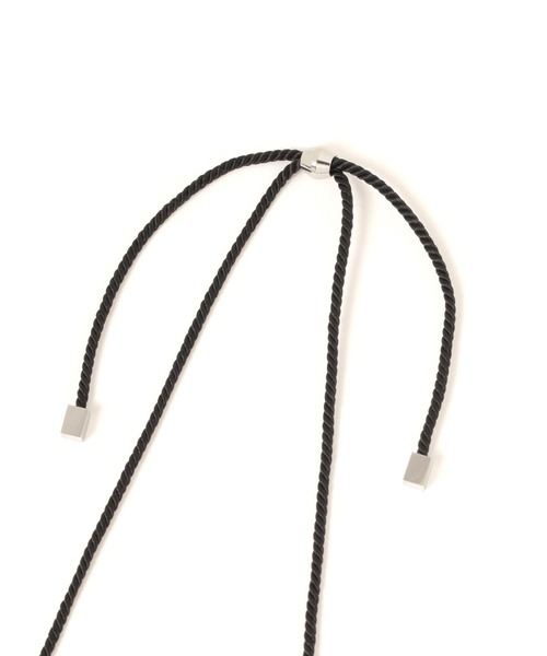 GLOBAL WORK（グローバルワーク）の「UNISEX/ステンレス紐モチーフネックレス/287203（ネックレス・メンズ・グレー系その他/ライトグレー・FREE）」の4枚目の写真