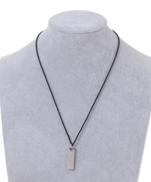 GLOBAL WORK（グローバルワーク）の「UNISEX/ステンレス紐モチーフネックレス/287203（ネックレス・メンズ・グレー系その他/ライトグレー・FREE）」の6枚目の写真