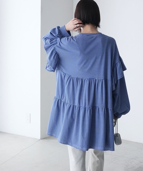 美品 M'SGRACY カメリアプリントボーダーチュニック - メルカリ
