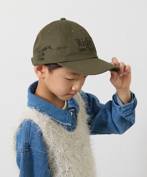 CIAOPANIC TYPY(チャオパニックティピー)の「【2025年S/S新作】【KIDS】【お揃い】LOGO刺繍プチプラキャップ(キャップ・キッズ・ネイビー/ピンク/ブルー/オフホワイト/カーキ・ONE SIZE)」の11枚目の写真