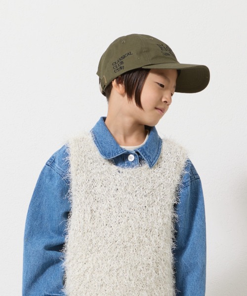 CIAOPANIC TYPY(チャオパニックティピー)の「【2025年S/S新作】【KIDS】【お揃い】LOGO刺繍プチプラキャップ(キャップ・キッズ・ネイビー/ピンク/ブルー/オフホワイト/カーキ・ONE SIZE)」の12枚目の写真