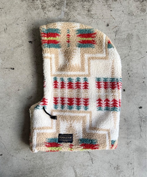 PENDLETON（ペンドルトン）の「ST:PENDLETON ペンドルトンBOA ZIP BALACLAVA ボアジップバラクラバ（ネックウォーマー/スヌード・レディース・ブラウン/ブラック/オフホワイト・FREE）」の15枚目の写真