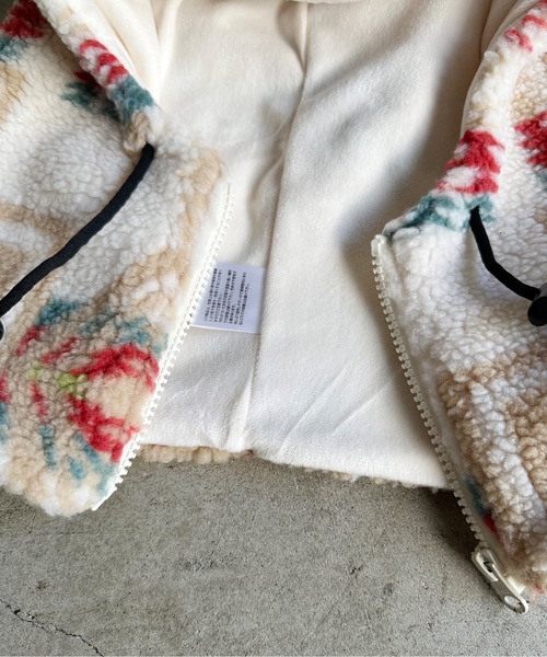 PENDLETON（ペンドルトン）の「ST:PENDLETON ペンドルトンBOA ZIP BALACLAVA ボアジップバラクラバ（ネックウォーマー/スヌード・レディース・ブラウン/ブラック/オフホワイト・FREE）」の17枚目の写真