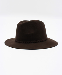 AZUL by moussy | つば広編込みテープフェルトHAT(ハット)