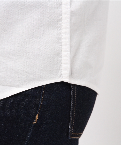 SEVENDAYS=SUNDAY（セブンデイズサンデイ）の「甘織ツイル　長袖ミリタリーシャツ（シャツ/ブラウス・レディース・カーキ/オフホワイト/ネイビー・LARGE/MEDIUM）」の10枚目の写真