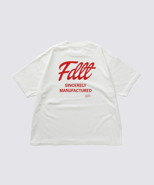 FIDELITY（フィデリティ）の「BACK LOGO TUBE TEE / 半袖バックロゴTシャツ（Tシャツ/カットソー・メンズ・ネイビー/オレンジ/レッド/ホワイト/ブラック・LARGE/MEDIUM）」の4枚目の写真