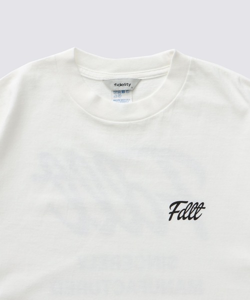 FIDELITY（フィデリティ）の「BACK LOGO TUBE TEE / 半袖バックロゴTシャツ（Tシャツ/カットソー・メンズ・ネイビー/オレンジ/レッド/ホワイト/ブラック・LARGE/MEDIUM）」の7枚目の写真