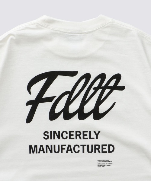 FIDELITY（フィデリティ）の「BACK LOGO TUBE TEE / 半袖バックロゴTシャツ（Tシャツ/カットソー・メンズ・ネイビー/オレンジ/レッド/ホワイト/ブラック・LARGE/MEDIUM）」の8枚目の写真