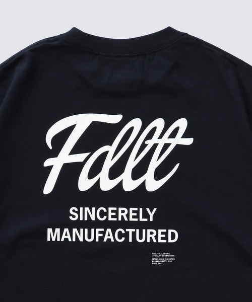 FIDELITY（フィデリティ）の「BACK LOGO TUBE TEE / 半袖バックロゴTシャツ（Tシャツ/カットソー・メンズ・ネイビー/オレンジ/レッド/ホワイト/ブラック・LARGE/MEDIUM）」の11枚目の写真