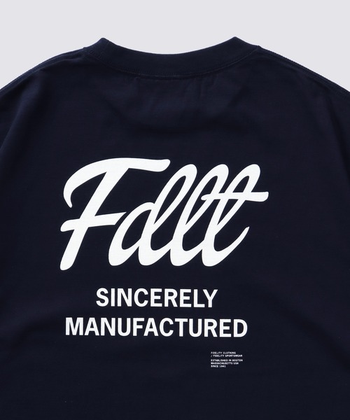FIDELITY（フィデリティ）の「BACK LOGO TUBE TEE / 半袖バックロゴTシャツ（Tシャツ/カットソー・メンズ・ネイビー/オレンジ/レッド/ホワイト/ブラック・LARGE/MEDIUM）」の14枚目の写真