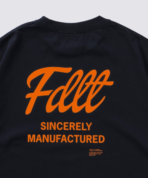FIDELITY（フィデリティ）の「BACK LOGO TUBE TEE / 半袖バックロゴTシャツ（Tシャツ/カットソー・メンズ・ネイビー/オレンジ/レッド/ホワイト/ブラック・LARGE/MEDIUM）」の17枚目の写真