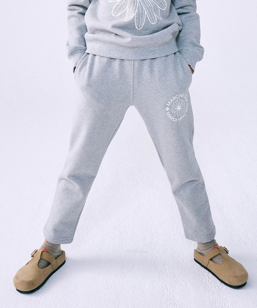 Mardi Mercredi（マルディメクルディ）の「KIDS SWEAT PANTS MARCHE EMBLEM（スウェットパンツ・キッズ・グレー/ネイビー・100cm）」の3枚目の写真