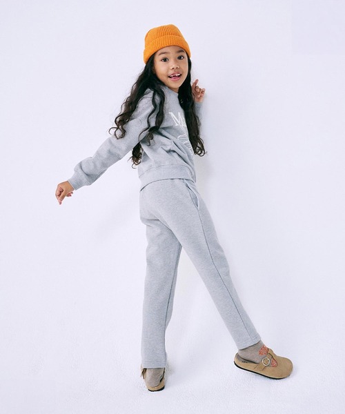 Mardi Mercredi（マルディメクルディ）の「KIDS SWEAT PANTS MARCHE EMBLEM（スウェットパンツ・キッズ・グレー/ネイビー・100cm）」の7枚目の写真