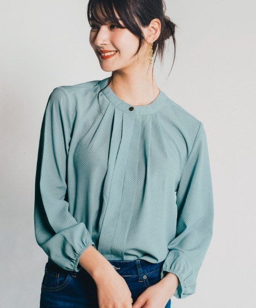 aquagarage（アクアガレージ）の「2wayネックブラウス（シャツ/ブラウス・レディース・ブラック/ミント/ホワイト・M/L）」の3枚目の写真