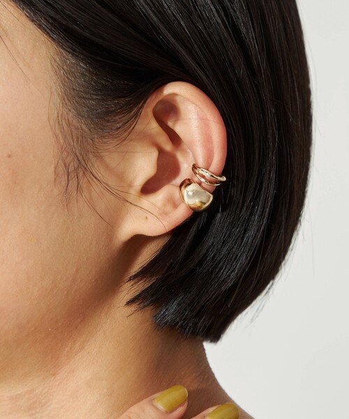 CITEN（シテン）の「＜CITEN＞2セットイヤーカフ（イヤーカフ・レディース・シルバー/ゴールド・FREE）」の4枚目の写真