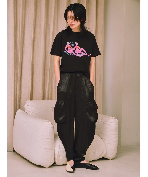 【国内発送】OnitsukaTiger バナナシェイプ WOMEN'Sカーゴパンツ 国内発送】OnitsukaTiger バナナシェイプ カーゴパンツ