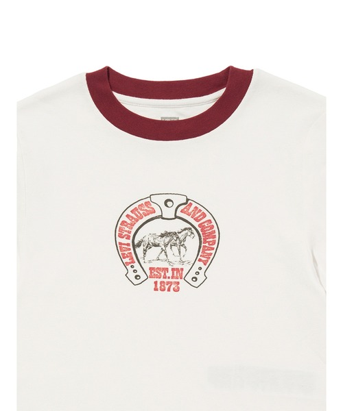 Levi's(リーバイス)の「Levi's/リーバイス エッセンシャル SPORTY Tシャツ(Tシャツ/カットソー・レディース・ホワイト・S/M/XS)」の4枚目の写真