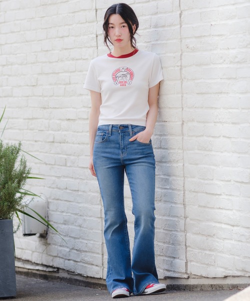 Levi's(リーバイス)の「Levi's/リーバイス エッセンシャル SPORTY Tシャツ(Tシャツ/カットソー・レディース・ホワイト・S/M/XS)」の9枚目の写真