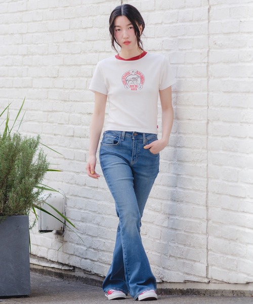 Levi's(リーバイス)の「Levi's/リーバイス エッセンシャル SPORTY Tシャツ(Tシャツ/カットソー・レディース・ホワイト・S/M/XS)」の10枚目の写真