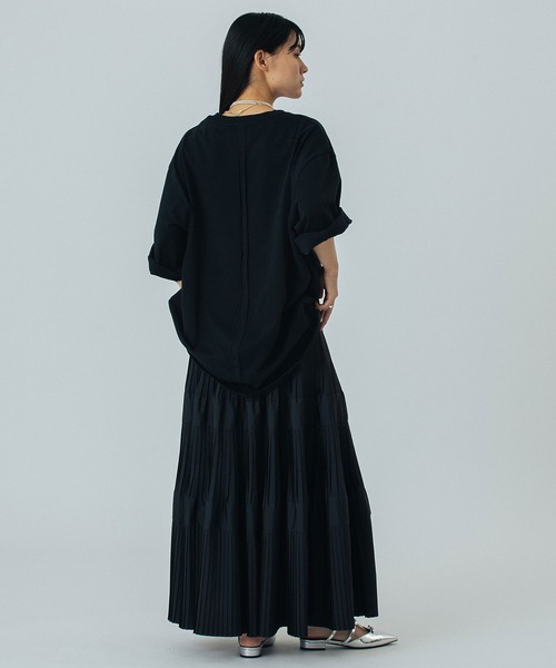 ROSE BUD(ローズバッド)の「【WEB・一部店舗限定】TIERED SKIRT(スカート・レディース・パープル/ホワイト/ブラック/カーキ/バーガンディー・ONE SIZE)」の20枚目の写真