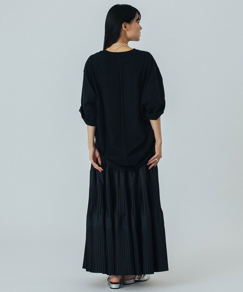 ROSE BUD(ローズバッド)の「【WEB・一部店舗限定】TIERED SKIRT(スカート・レディース・パープル/ホワイト/ブラック/カーキ/バーガンディー・ONE SIZE)」の16枚目の写真