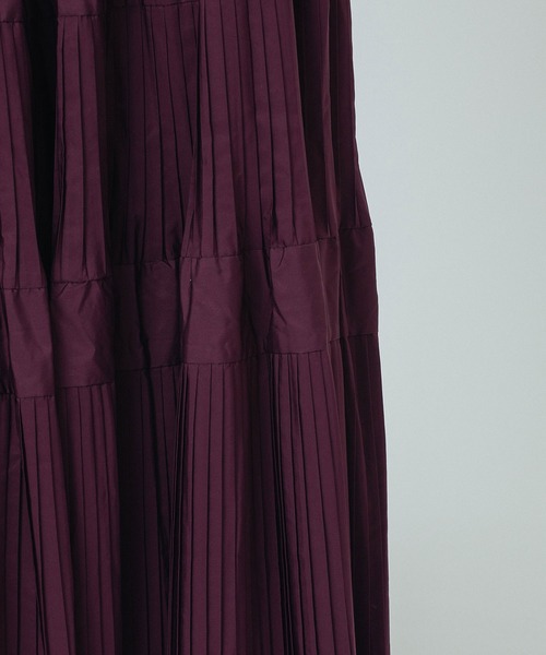 ROSE BUD(ローズバッド)の「【WEB・一部店舗限定】TIERED SKIRT(スカート・レディース・パープル/ホワイト/ブラック/カーキ/バーガンディー・ONE SIZE)」の22枚目の写真