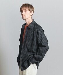 mudoca グリーン　チェック　ブラウス グリーンチェックシャツ(1color) | ファッション通販サイト NUGU