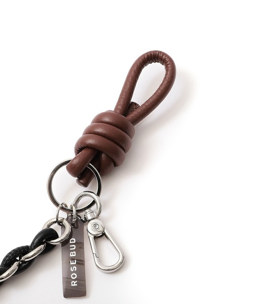 ROSE BUD(ローズバッド)の「KEY CHARM(キーホルダー・レディース・ブラック/ピンク・ONE SIZE)」の3枚目の写真