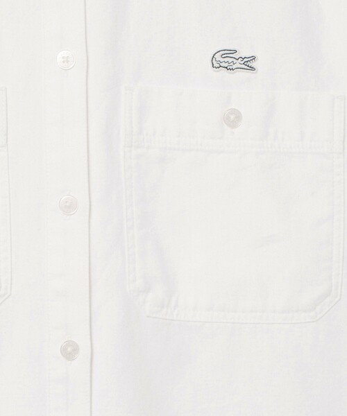 LACOSTE(ラコステ)の「ダブルポケットデニムシャツ(シャツ/ブラウス・レディース・ホワイト/ブルー・36/34/40/38)」の19枚目の写真