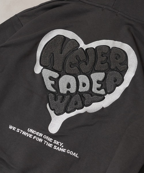 セール】ハート サガラ刺繍 スウェットパーカー【セットアップ 可能