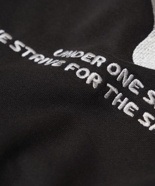 1111clothing(ワンフォークロージング)の「ハート サガラ刺繍 スウェットパーカー【セットアップ 可能】/ Heart Sagara Embroidery Sweatshirt Hoodie(パーカー・レディース・ブラック/チャコールグレー/ネイビー/アッシュ・M/L)」の11枚目の写真
