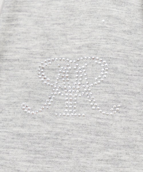 ROYAL PARTY（ロイヤルパーティー）の「ウエストシェイプラインストーンフーディー（パーカー・レディース・ブラック/オフホワイト/グレー・FREE）」の8枚目の写真