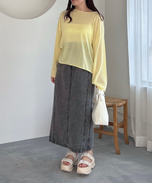 mysty woman（ミスティウーマン）の「コルセットSET2WAYスカート  329028（スカート・レディース・ネイビー/ライトブルー/グレー・FREE）」の11枚目の写真