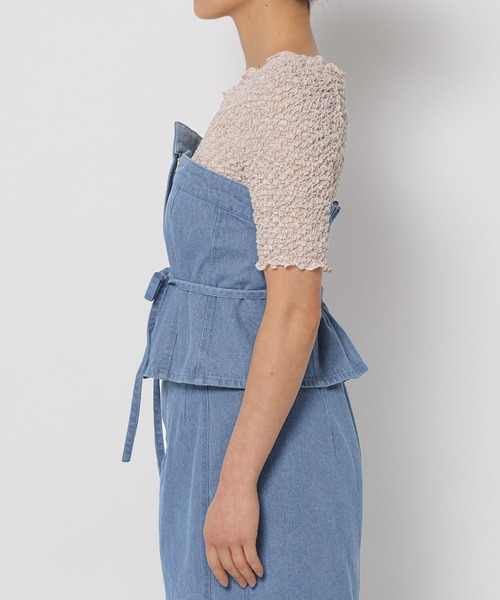 mysty woman（ミスティウーマン）の「コルセットSET2WAYスカート  329028（スカート・レディース・ネイビー/ライトブルー/グレー・FREE）」の16枚目の写真