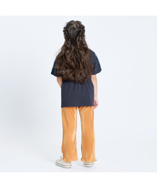 F.O.KIDS（エフオーキッズ）の「【ジュニア対応】Girls シャーリングトップス（Tシャツ/カットソー・キッズ・レッド/ネイビー・120/130/80/90/100/110/140）」の4枚目の写真