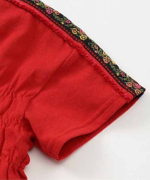 F.O.KIDS（エフオーキッズ）の「【ジュニア対応】Girls シャーリングトップス（Tシャツ/カットソー・キッズ・レッド/ネイビー・120/130/80/90/100/110/140）」の16枚目の写真