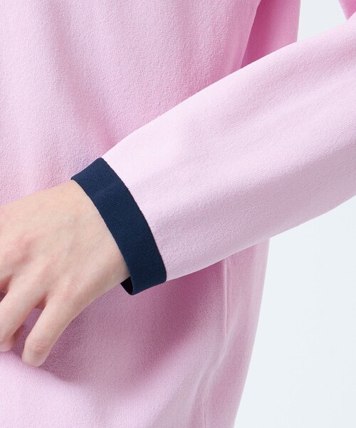 MACKINTOSH PHILOSOPHY（ﾏｯｷﾝﾄｯｼｭ ﾌｨﾛｿﾌｨｰ）の「バイカラートリムクルーネックカーディガン（カーディガン/ボレロ・レディース・オフホワイト/レッド/ダークネイビー/グリーン・38）」の9枚目の写真