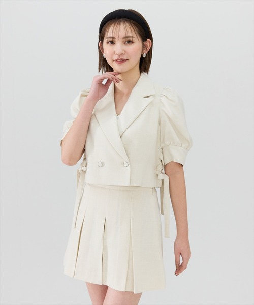 REDYAZEL（レディアゼル）の「【セットアップ可能】ボックスタックショートパンツ（その他パンツ・レディース・ベージュ/ネイビー/サックスブルー・SMALL/MEDIUM）」の7枚目の写真