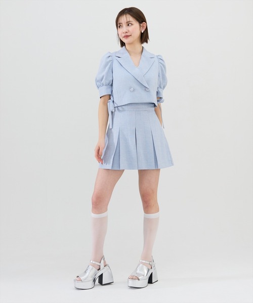 REDYAZEL（レディアゼル）の「【セットアップ可能】ボックスタックショートパンツ（その他パンツ・レディース・ベージュ/ネイビー/サックスブルー・SMALL/MEDIUM）」の20枚目の写真