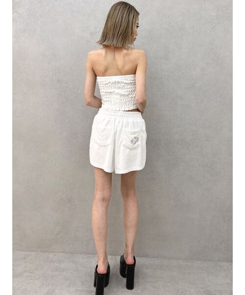 GYDA（ジェイダ）の「チョーカー付きGDパイルビスチェ【SETUP着用可】（チューブトップ・レディース・ピンク/ブルー/オフホワイト/ブラック・FREE）」の14枚目の写真