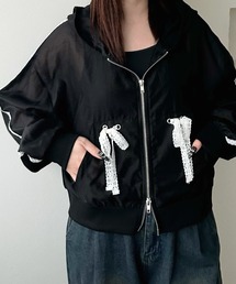 shrita（シュリータ）の「シアーレースジップパーカー（パーカー）」
