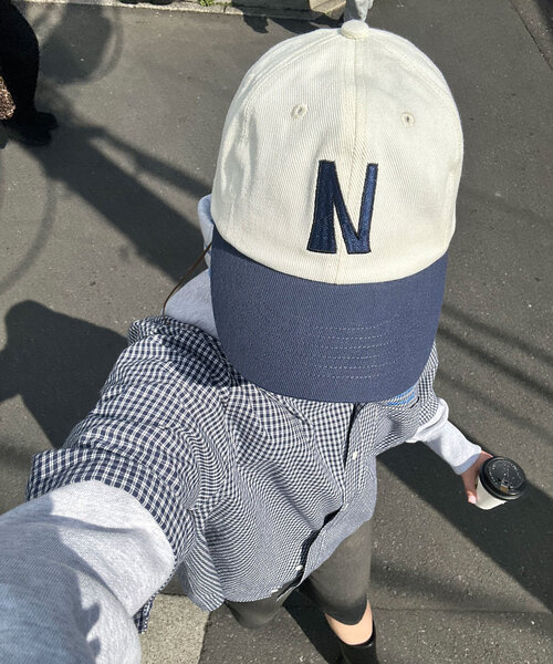 CIAOPANIC（チャオパニック）の「バイカラーベースボールキャップ（キャップ・レディース・グリーン/レッド/ネイビー・FREE）」の9枚目の写真