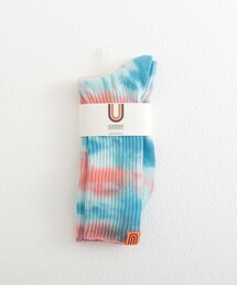 UNIVERSAL OVERALL | 【UNIVERSAL OVERALL/ユニバーサルオーバーオール】タイダイ柄リブソックス(ソックス/靴下)