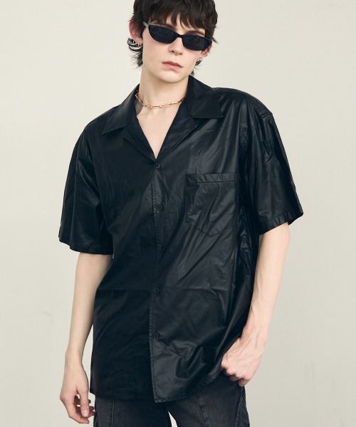 【新品未使用】REPOSE AMS クロップドシャツ Repose AMS Tシャツ | グレー - microapartment