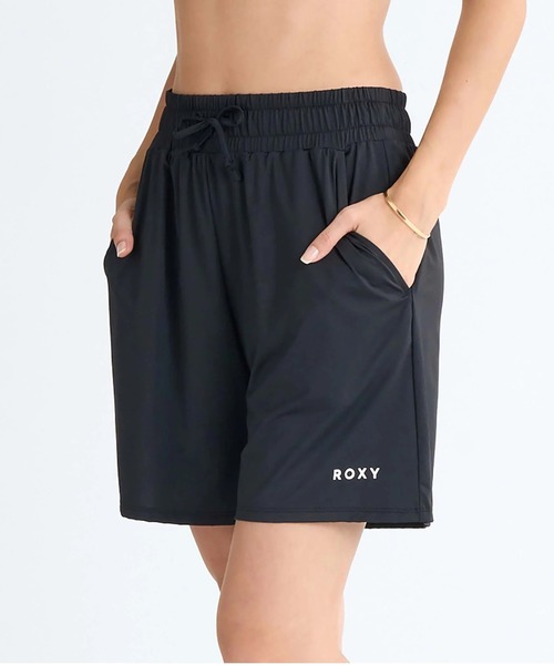 ROXY(ロキシー)の「AURORA SHORTS /ロキシーウエストゴムハイウエストキュロットボードショーツ(水着)(水着・レディース・ピンク/ブラウン/ブラック/ブラック系その他・SMALL/MEDIUM/LARGE)」の8枚目の写真
