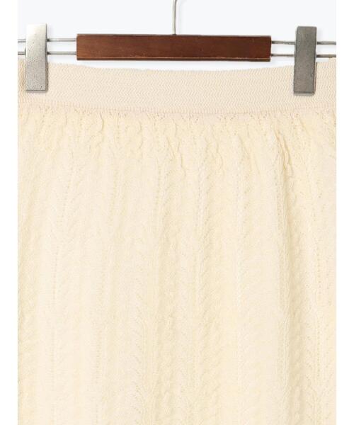 Te chichi（テチチ）の「レーシーニットストレートスカート（セットアップ可）《2025spring catalog item》（スカート・レディース・チャコールグレー/オフホワイト・F）」の16枚目の写真