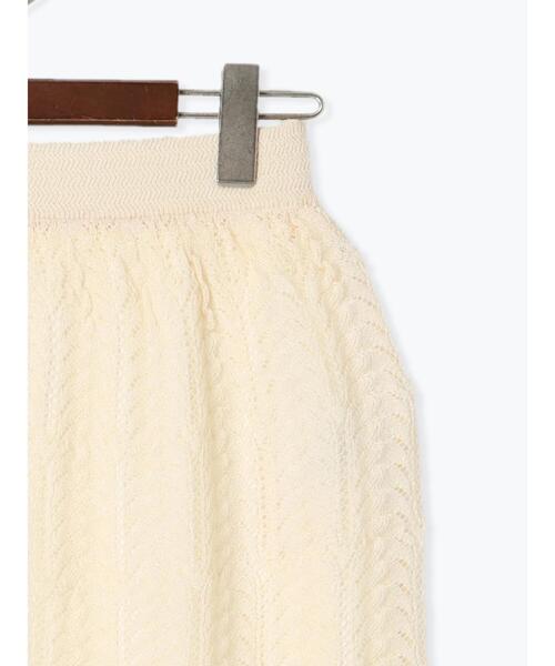 Te chichi（テチチ）の「レーシーニットストレートスカート（セットアップ可）《2025spring catalog item》（スカート・レディース・チャコールグレー/オフホワイト・F）」の17枚目の写真