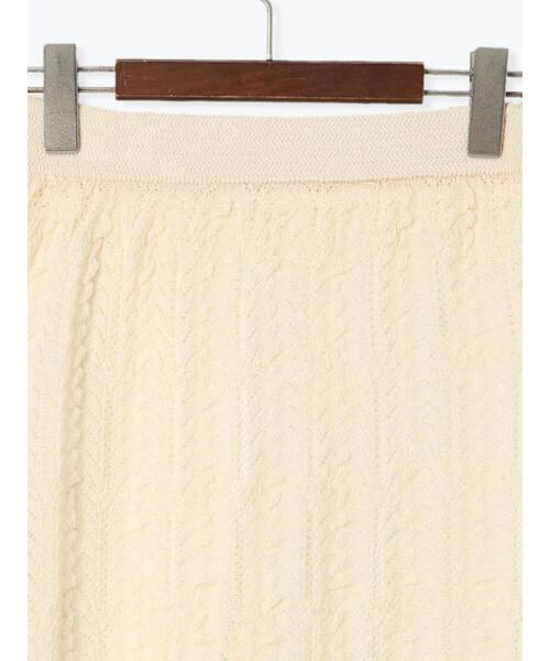 Te chichi（テチチ）の「レーシーニットストレートスカート（セットアップ可）《2025spring catalog item》（スカート・レディース・チャコールグレー/オフホワイト・F）」の19枚目の写真